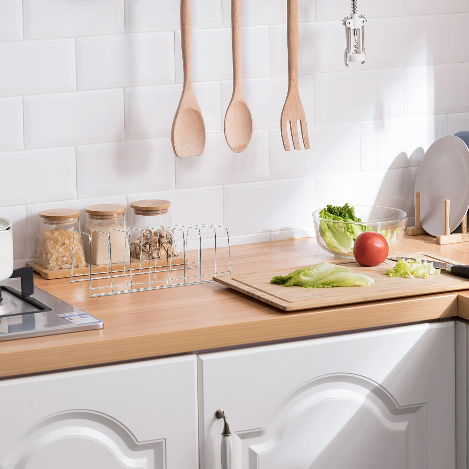 

Stainless Steel Kitchen Dish Rack Countertop Storage Organizer Bowl Plate Holder Draining Rack Sink Dish Drainer