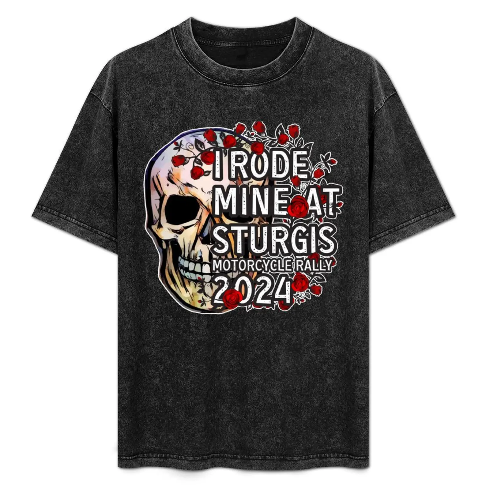 Sturgis Motorcycle rally 2024 T-Shirt aesthetic clothes plain men workout shirt