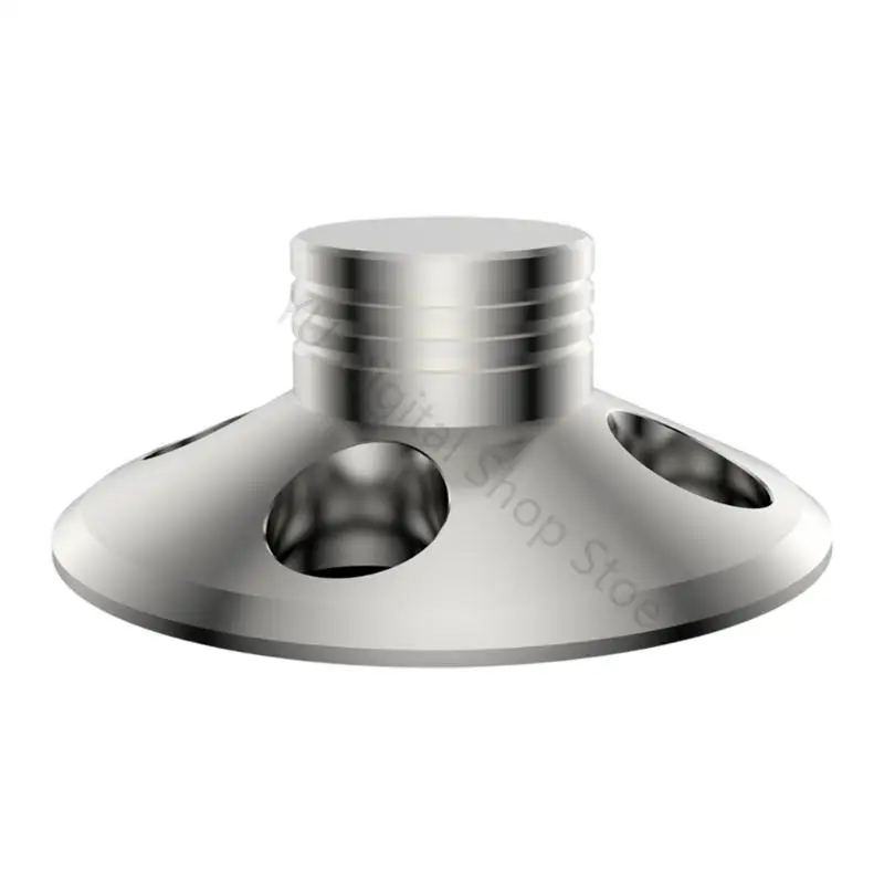 96BA Plattenspieler-Schallplattengewicht für Heim-Hör-Setups, Vinyl-Stabilisator aus Aluminiumlegierung mit flachem, rundem – Detail 2