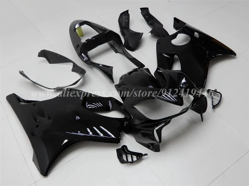 4Gifts Injection Mold New ABS Whole Fairings Kit Fit for HONDA F4i 2001 2002 2003 01 02 03 Bodywork Set Black Glossy