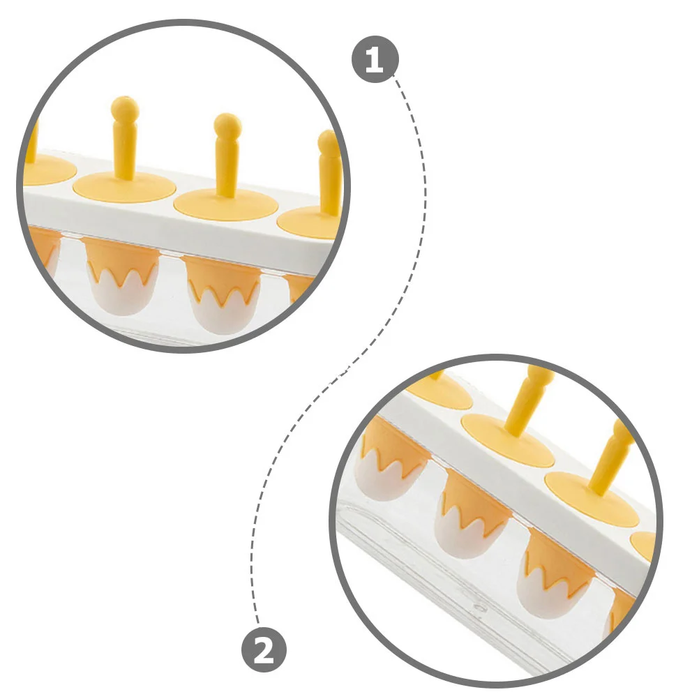 

Silicone Popsicle Making Mold 6-Cavity Food Grade Safe Ice Cream Maker DIY Tool for Home Snacks