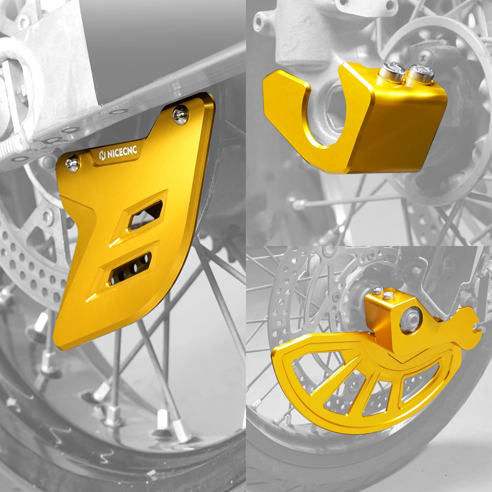 

NICECNC Motorcycle Front Rear Brake Disc Guard Fork Leg Cover Protection Kit For Suzuki DR-Z400SM DR Z400SM DR Z400 SM 2005-2024