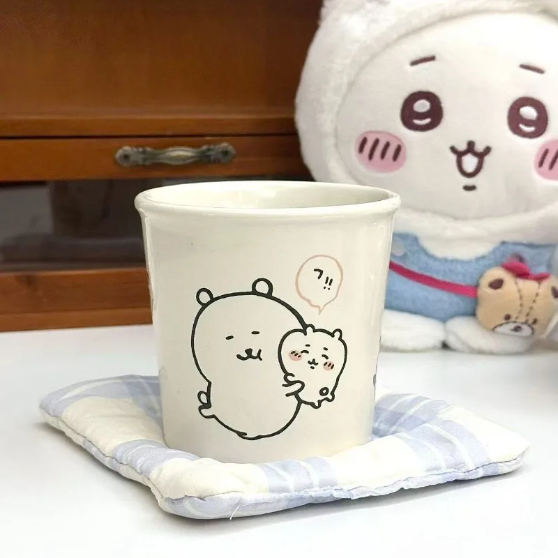 Anime Chiikawa Joke Bear Ceramic Mug Gift Box Thickened Large Capacity Coffee Tea Cup Smooth Surface Drinkware Home Office Daily - view 5