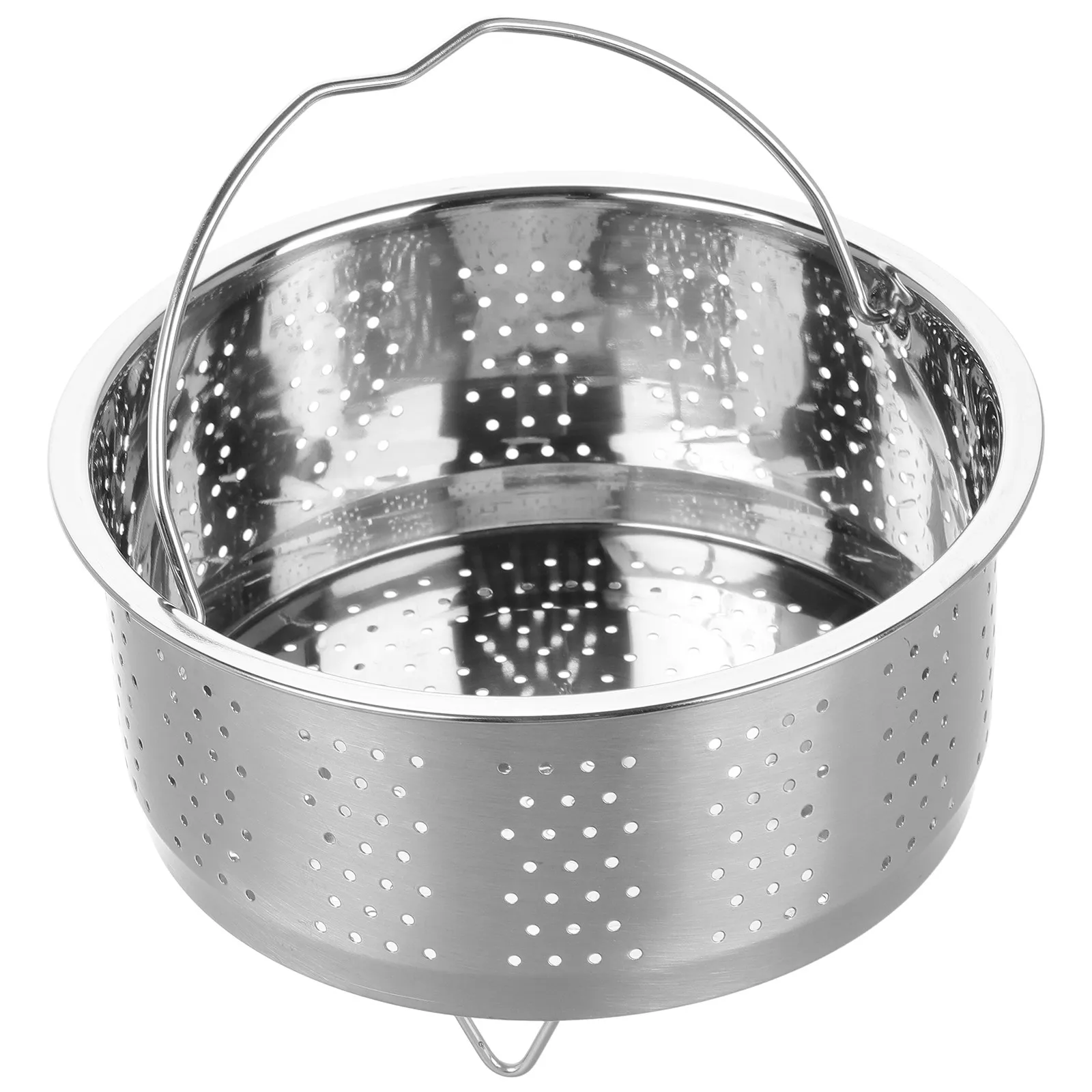 

Stainless Steel Steamer Basket for Rice Cooker 16.5cm Dual Function Rice and Steam Cooker Rack Food Steaming Rack Vegetable