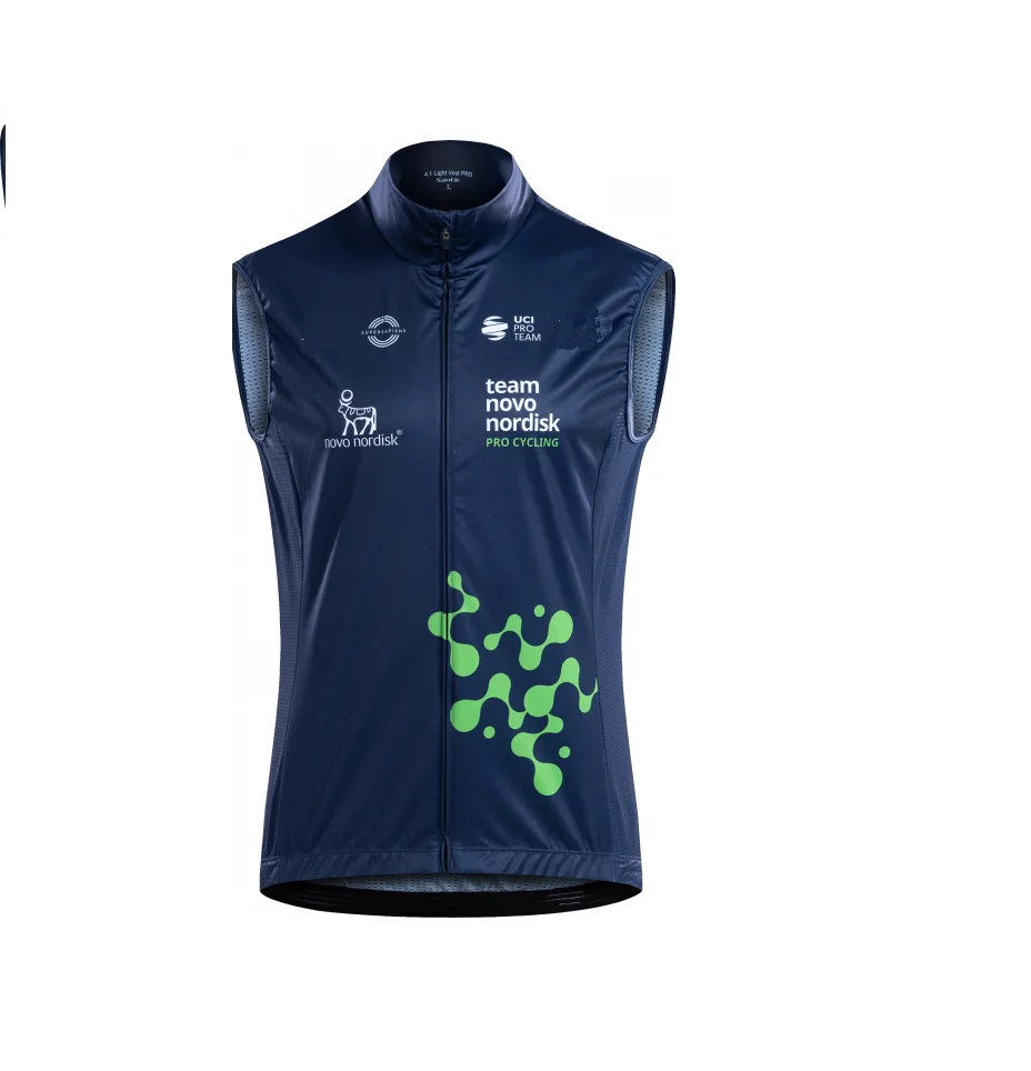 

WINTER FLEECE THERMAL 2024 NOVO NORDISK TEAM Sleeveless Cycling Vest Mtb Clothing Bicycle Maillot Ciclismo Bike Clothes