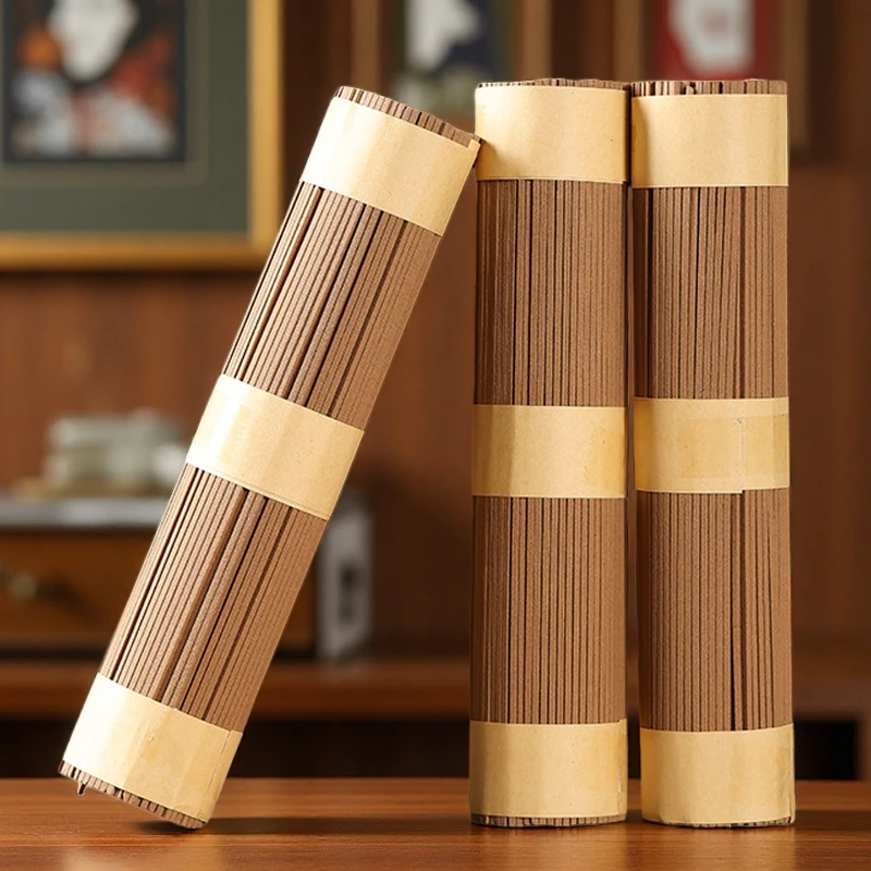 200g Natural High Quality Laoshan Sandalwood Incense Sticks 21cm Square Eaglewood Ambergris Joss Stick Incense for Home Scents