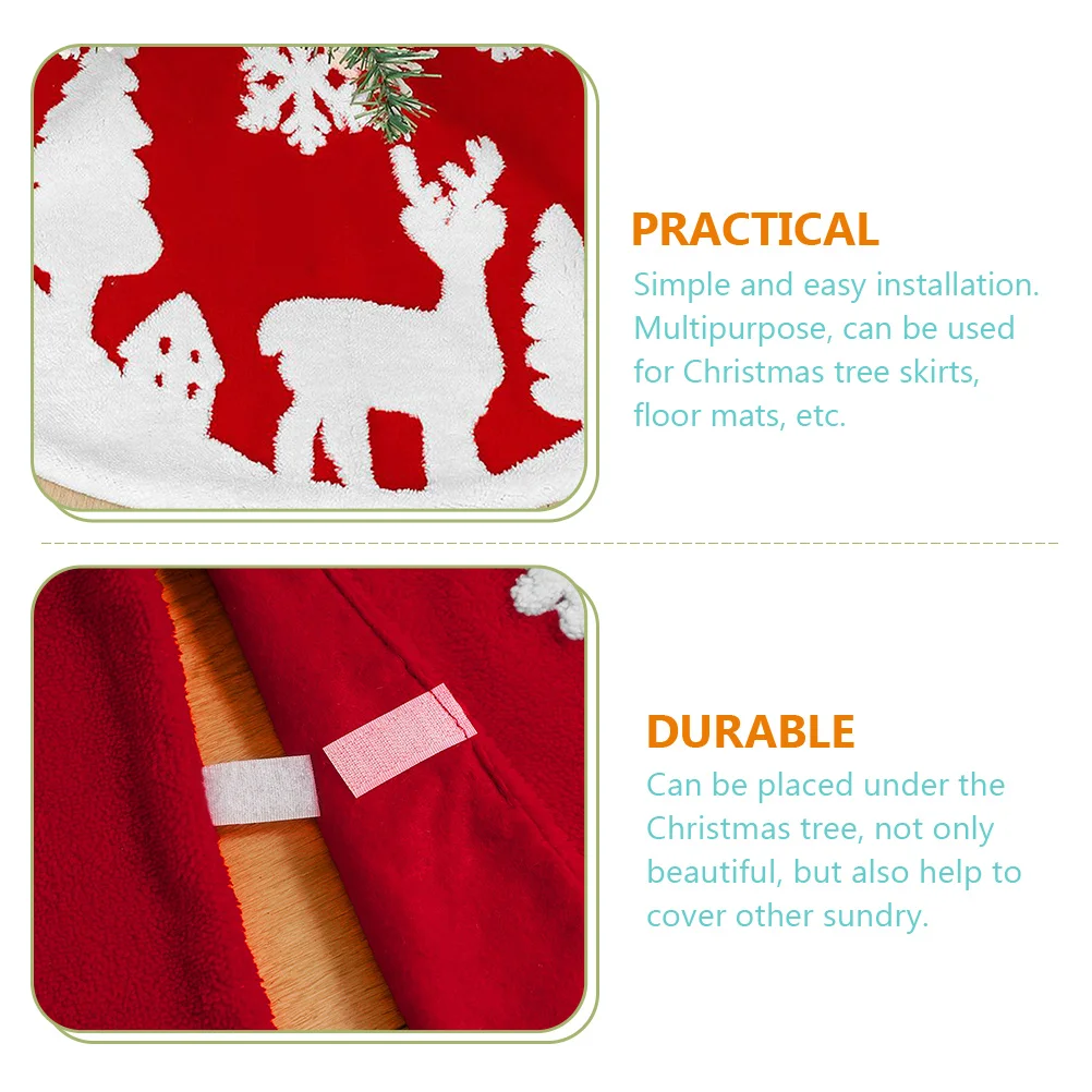 

Christmas Tree Skirt Rug Skirts Xmas Chic Shu Lint under Decorations Small Trees