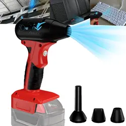 Mini Jet Blower Fan Portable Cordless Leaf Blower Fan for Milwaukee 18V Battery 4-Speed Wireless High Speed Handheld Cleaning