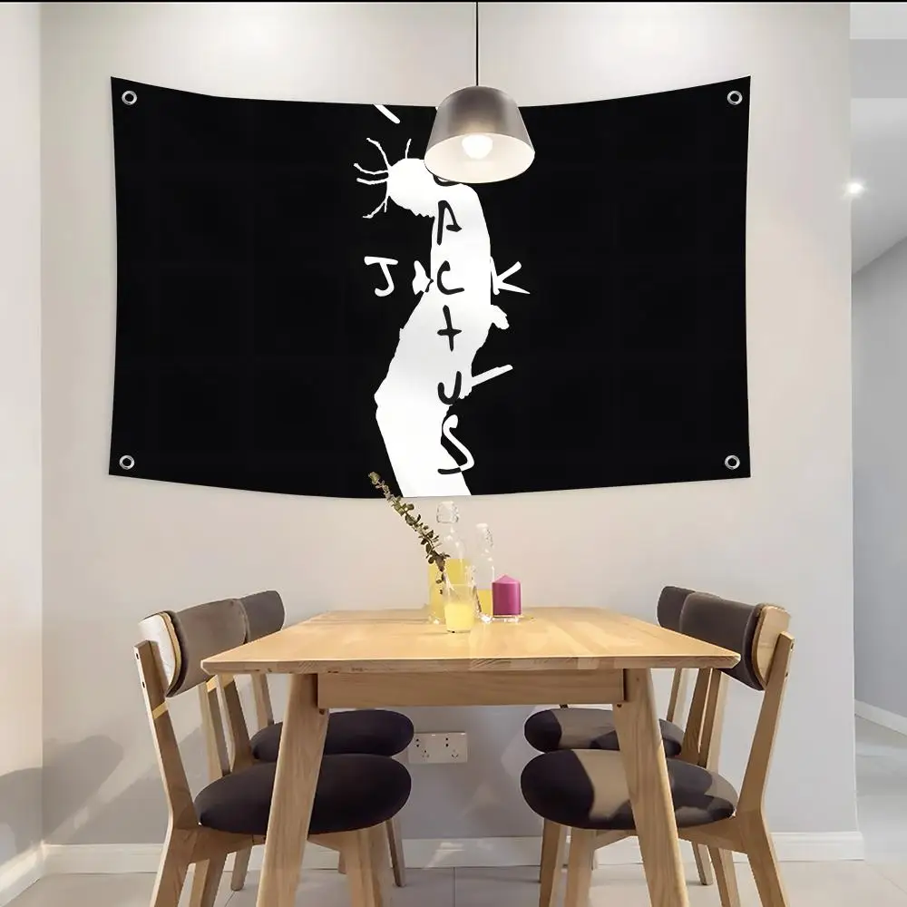 Hip Hop Music LabelCactus jack Flags  Camping Outdoor Garden room Decor  Wall Art Family Gifts