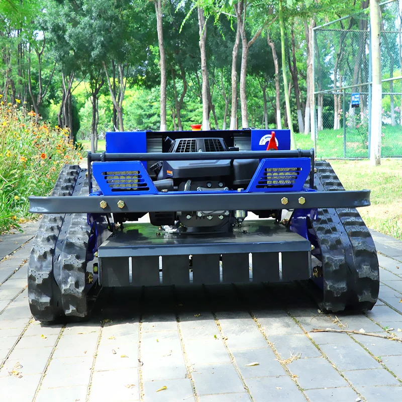 Customizable 550mm four-stroke factory-priced remote-controlled lawn mower, a zero-turn lawn-mowing robot