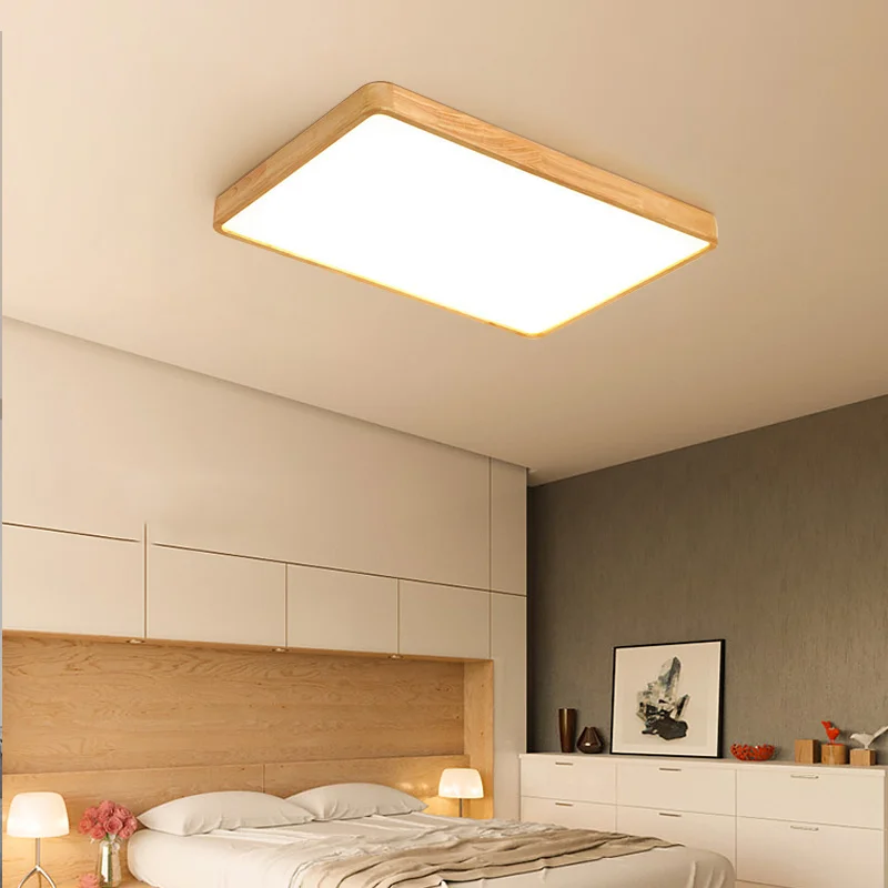 Plafoniere a Led ultrasottili per camera da letto alte 5Cm plafoniere moderne in legno soggiorno ingresso corridoio camera da letto armadio luminare