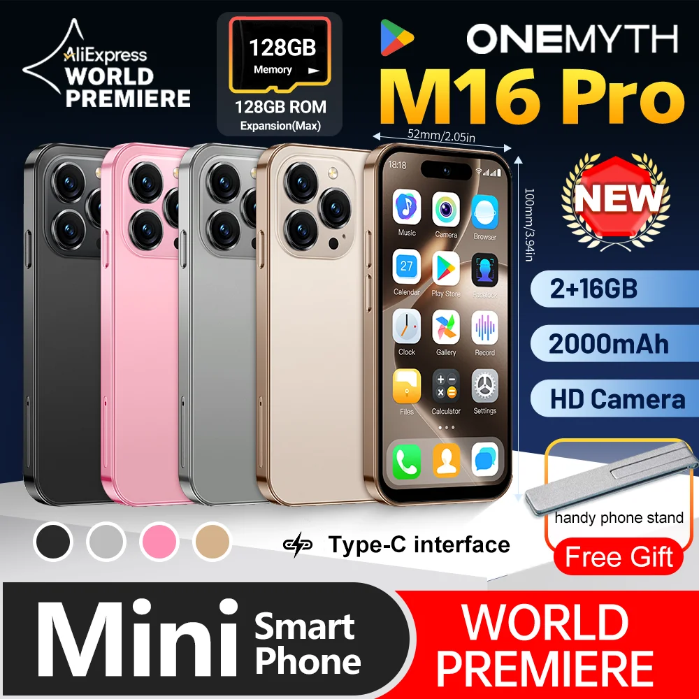 WORLD PREMIER SOYES ONEMYTH Mini SmartPhone 16Pro 4.0