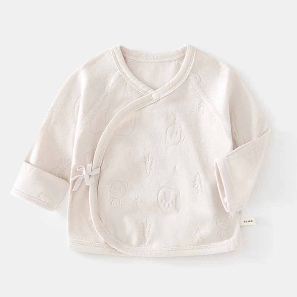 

Baby Boy Tshirt Solid Color Spring Autumn Newborn Hospital Baby Girl Long Sleeve Tops Tees Fall Unisex 0-3 Months Clothes