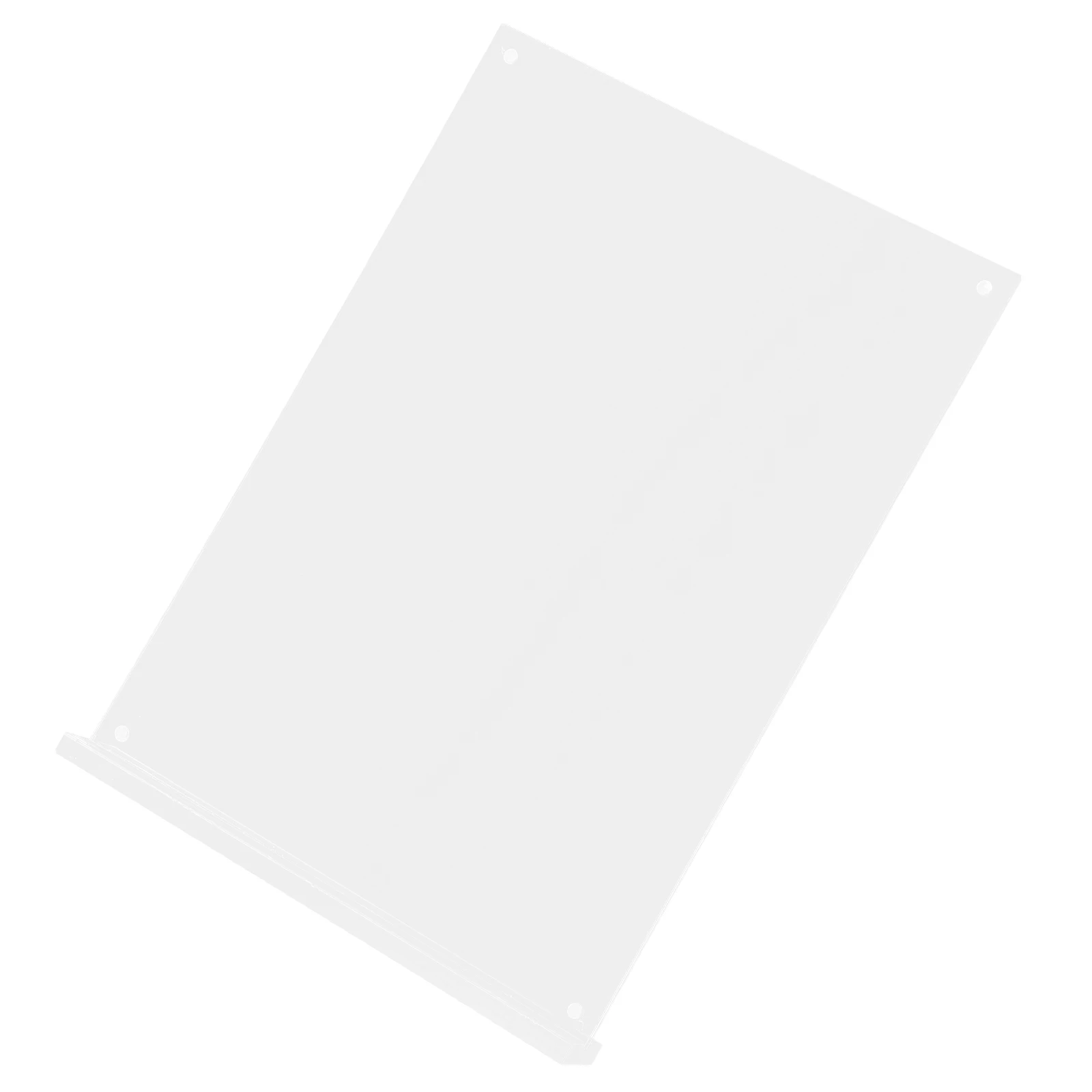 

Acrylic Table Picture Frames For Desk Transparent Menu Holder for A4 Sheets Magnetic Feature Small Picture Frame Display