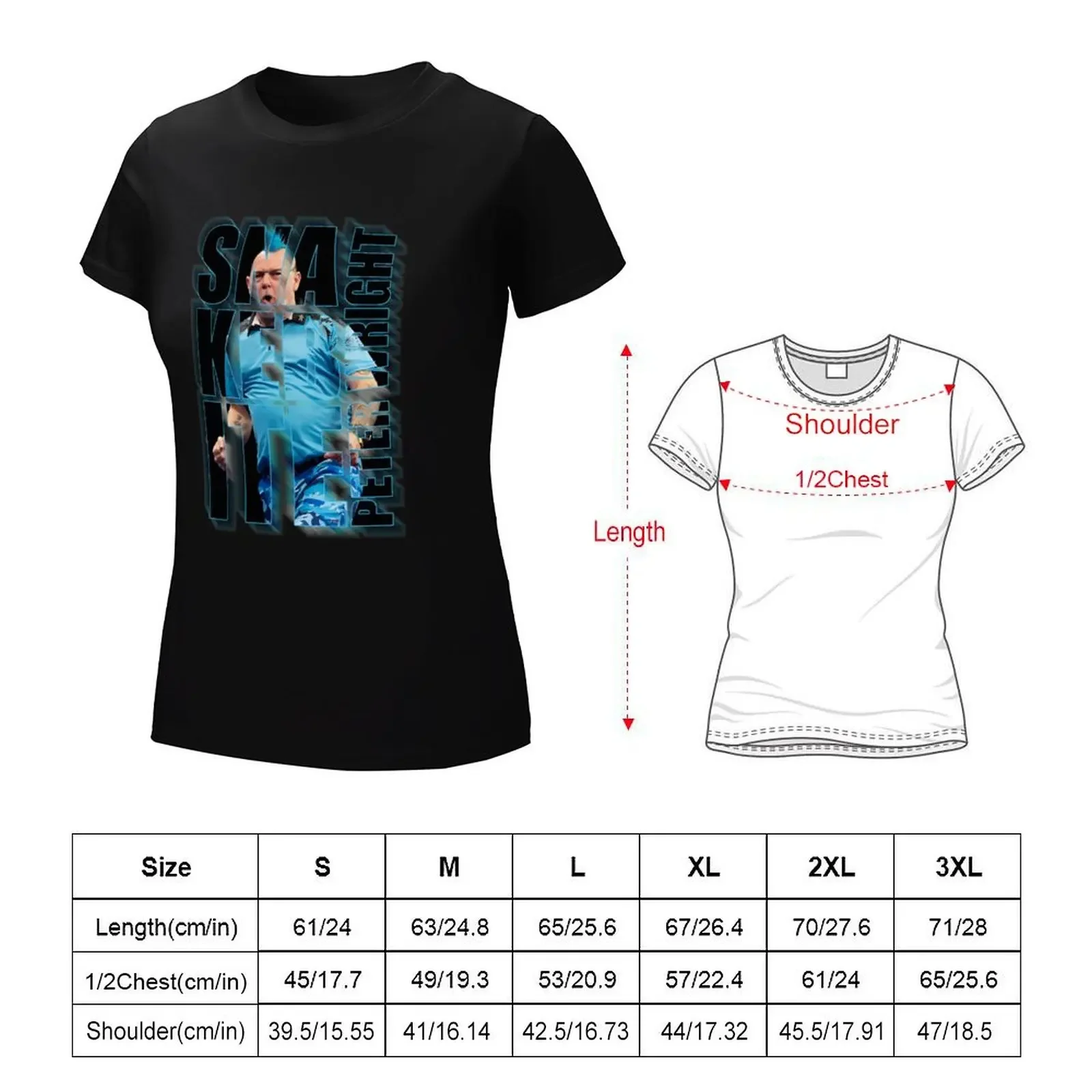 Crazy Legend Peter Wright darts T-Shirt hippie clothes cute clothes tees aesthetic clothes t-shirts for Women cotton