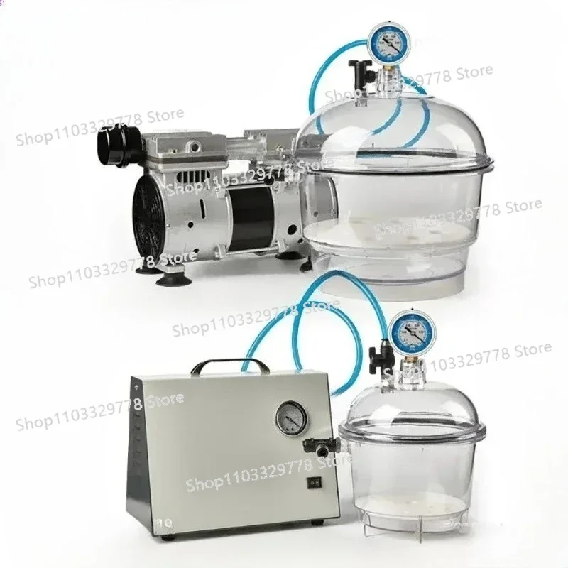 

Laboratory Plastic Vacuum Dryer Transparent Vacuum Drying Vessel Polycarbonate Storage Tank Ball Valve Pressure Gauge 150MM