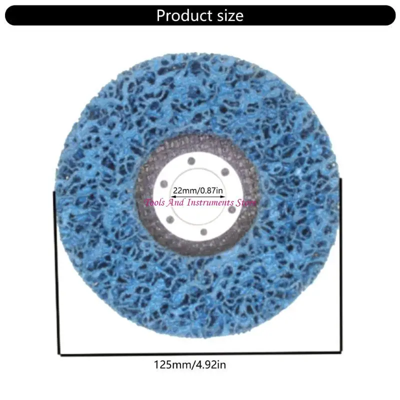 7 pezzi Ruote lucidanti in nylon Dischi abrasivi adatti a efficienti pulizia auto per pulizia della ruggine Rusting C7AC