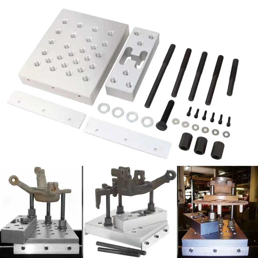 

Универсальный набор инструментов для ремонта подшипников и втулок: опорная плита для сверлильного станка, 30-тонный комплект для демонтажа и установки