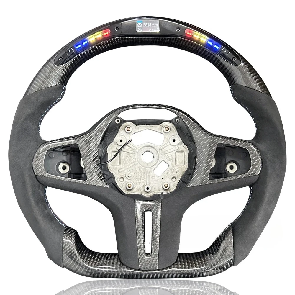 

Customized Racing Steering Wheel with Heating for G Series M1 M2 M3 M4 M5 M8 1-4 Series X1 X2 X3 X4 X5 X6 X7 Z4