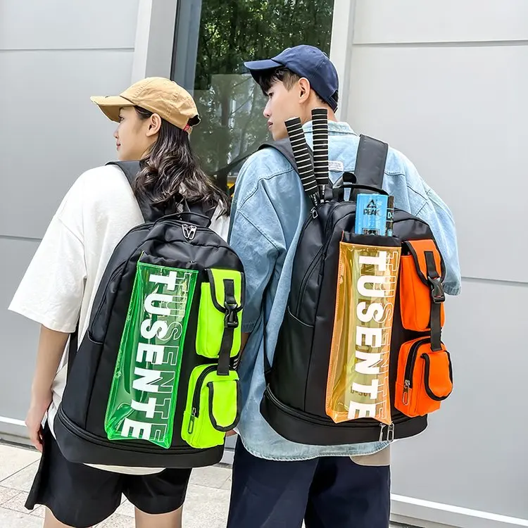 Bolsa Especial para Raquete de Badminton, Bolsa Profissional Multifuncional com Compartimento Independente para Calçados, Moc...