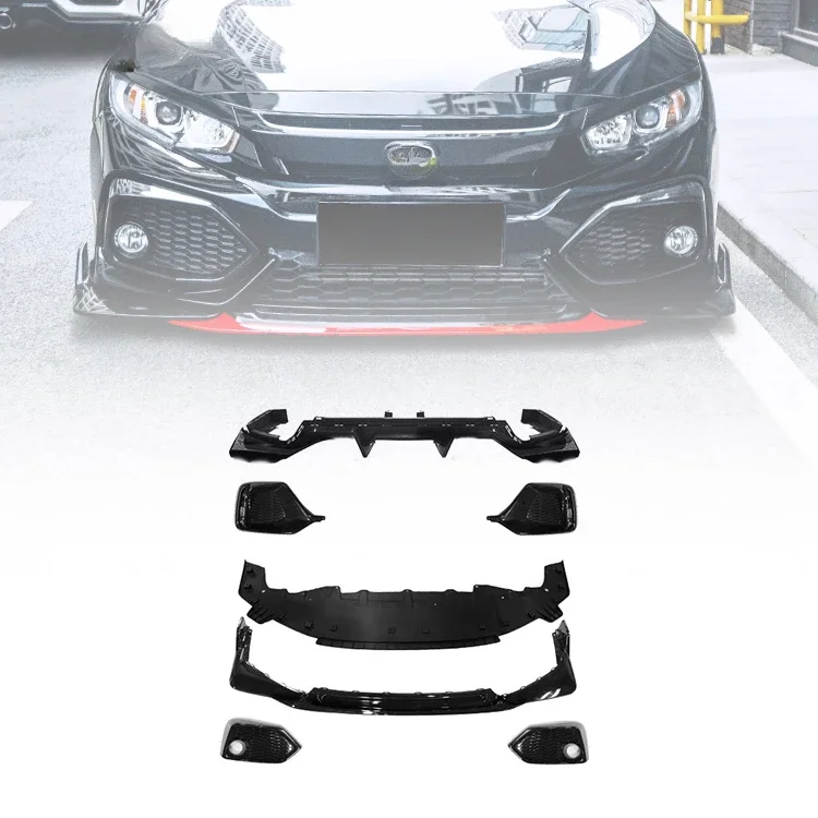 

Modified Front Bumper Front Surround Front Lip Car Bumper lip rear part body kit For Hatchback Civic