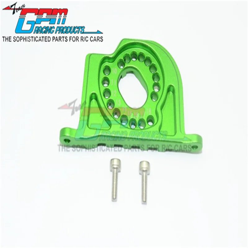 GPM ALUMINUM MOTOR MOUNT PLATE WITH HEAT SINK FINS - 3PC SET For LOSI 1/10 BAJA REY/ROCK REY LOS03009T1/T2 Upgrade