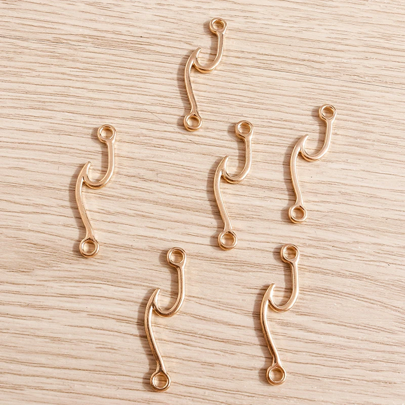 Tusember 30 Stück 7*32mm Legierung Goldfarben Strandwellen-Charms für Anhänger, Halsketten, Armbänder, handgefertigte Schmuckzubehörteile, DIY-Schmuckherstellung – Detail 4