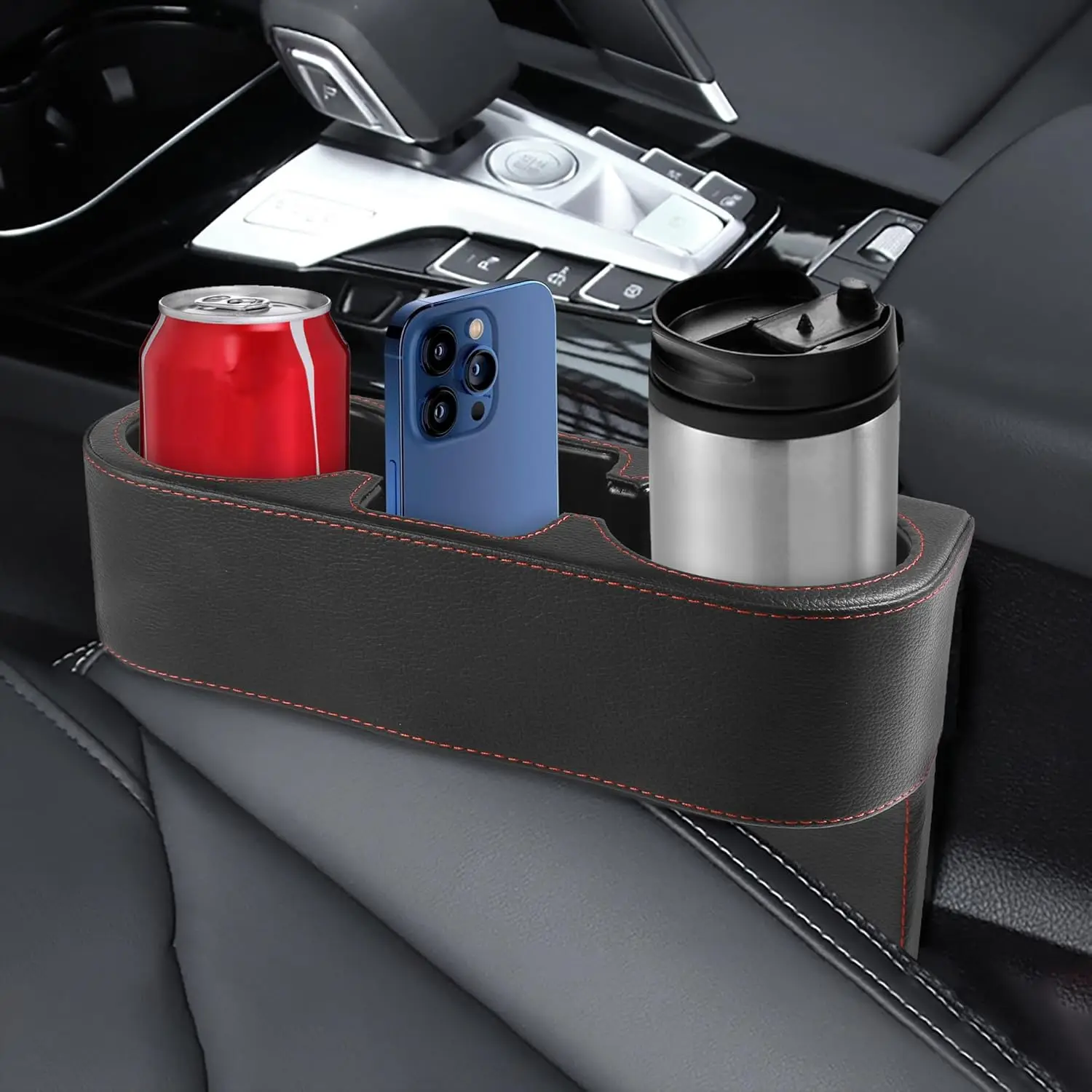 

Cup Holder for Car,Car Accessories Car Cup Holder,Car Seat Gap Filler with Cup Holder,Extra Cup Holder for Car,Multifunctional C