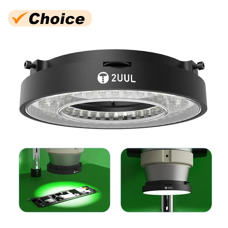 

Черная Регулируемая лампа для микроскопа 2UUL, модель MS98, кольцевой осветитель для обслуживания телефона, USB-Лампа яркости для микроскопа