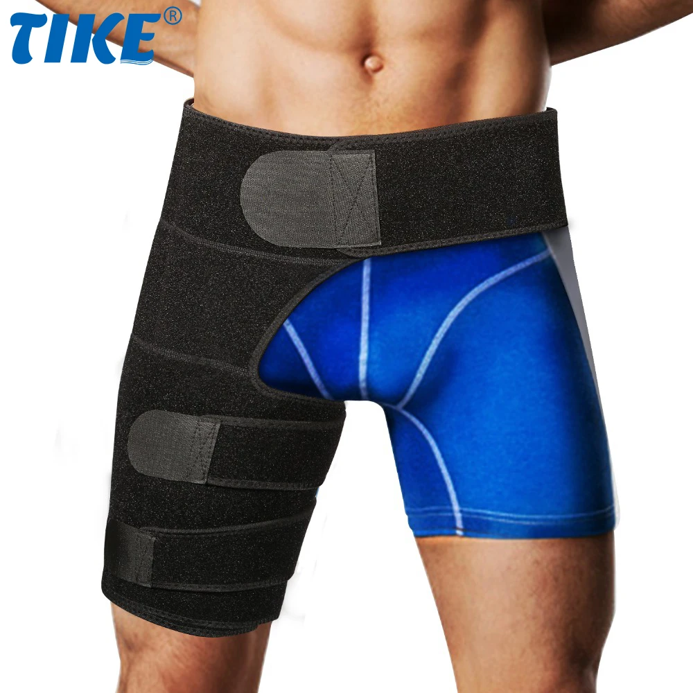 

TIKE Adjustable Groin Support Wrap Hip Joint Support Waist Groin Sacrum Pain Relief Strain Arthritis Protector Hip Thigh Brace