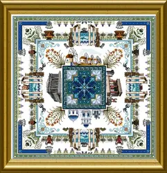 11CT/14CT DIY Embroidery Cross Stitch Kits Craft Needlework Set Canvas Cotton  71-CD Greek Garden 74-74
