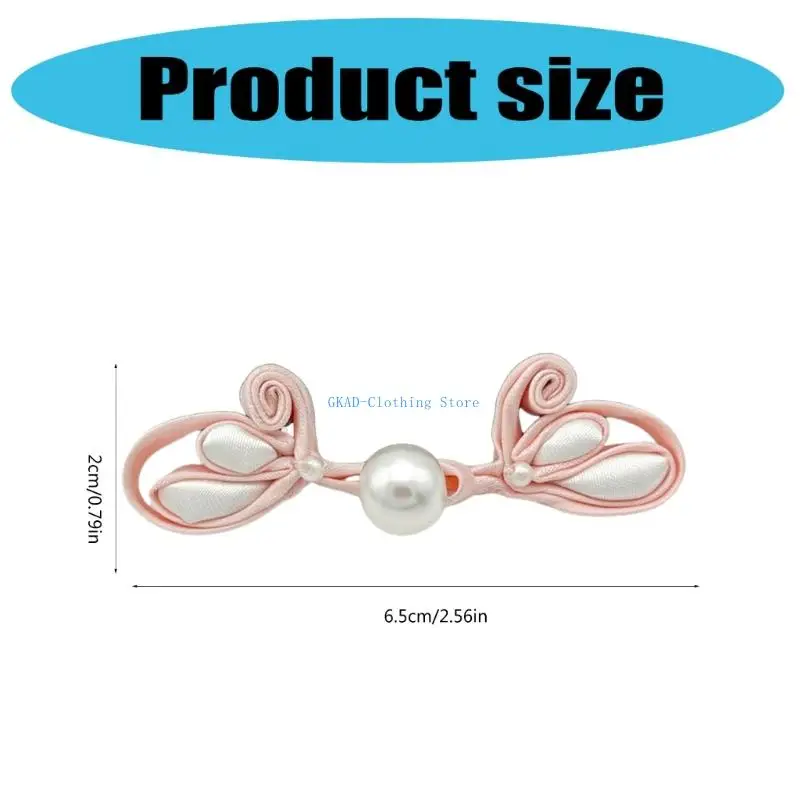 N0PE Parels Knoop Chinese Cheongsam Sluiting Knoopsluitingen voor Traditioneel Pak