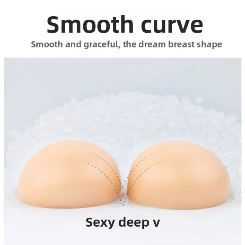 Protesi Mammarie in Silicone con Bretelle, Seno Finto Realistico a Pezzo Unico, Grande Scollatura, per Crossdresser, Drag Queen, Cosplay