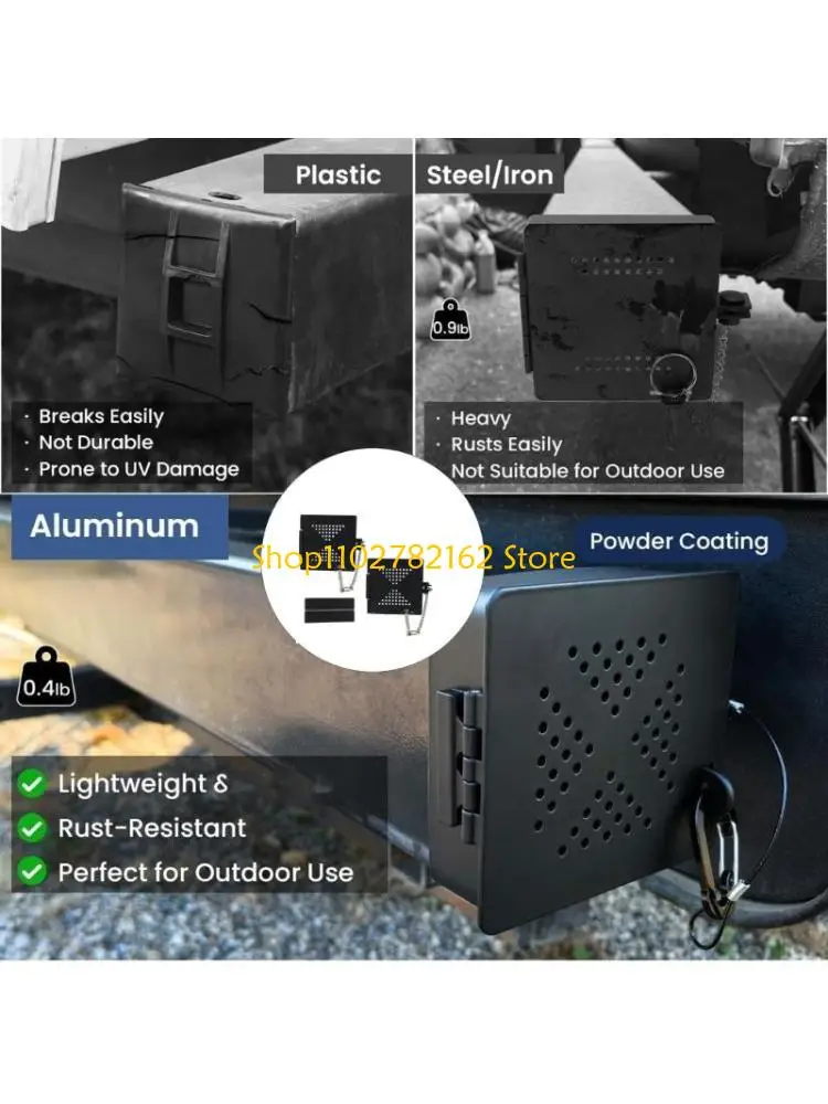 

547B Universal RVs Bumper Cap With Ventilated Screen Tight Seal Design 4inch