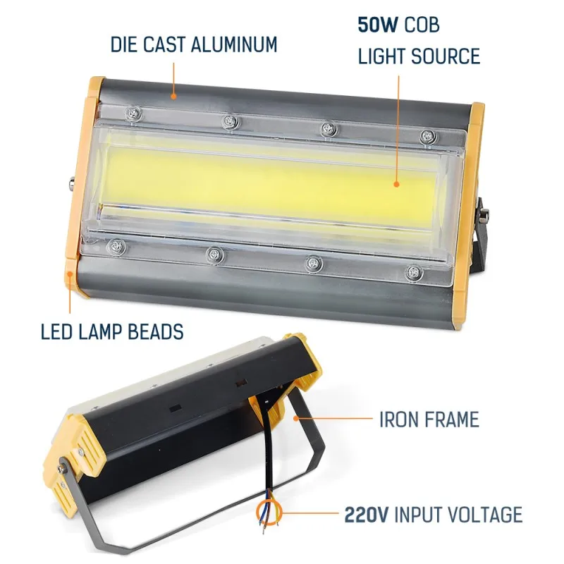 Led Schijnwerper 50W Buiten Tuinverlichting 220V Led Reflector Lamp Ip65 Straat Spotlight Speeltuin Verlichting Projector Lamp Led