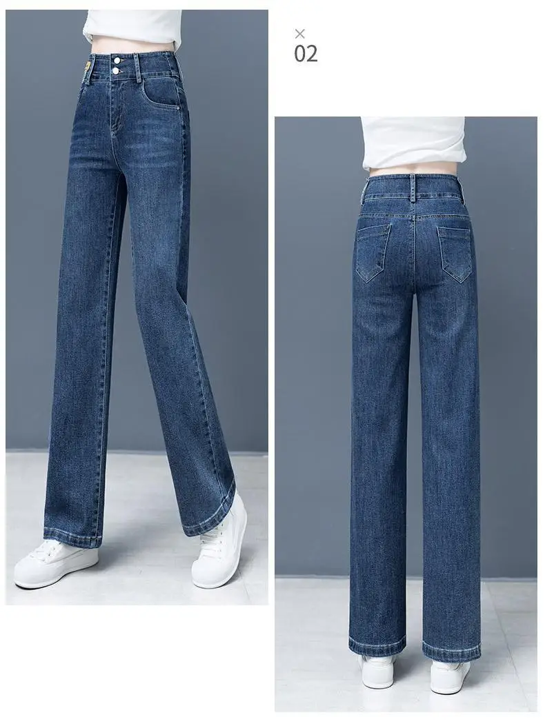 new autumn winter office lady plus size cotton brand female women girls high waist warm velvet straight jeans