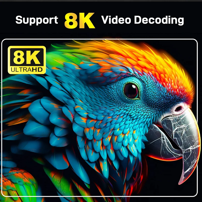 TV98 ATV جهاز استقبال للتليفزيون الذكي 8K أندرويد 14 H313 2.4G/5G واي فاي دعم OTA مشغل الوسائط استقبال التلفزيون BT5.0 2GB 16GB صوت عن بعد صندوق التلفاز #4