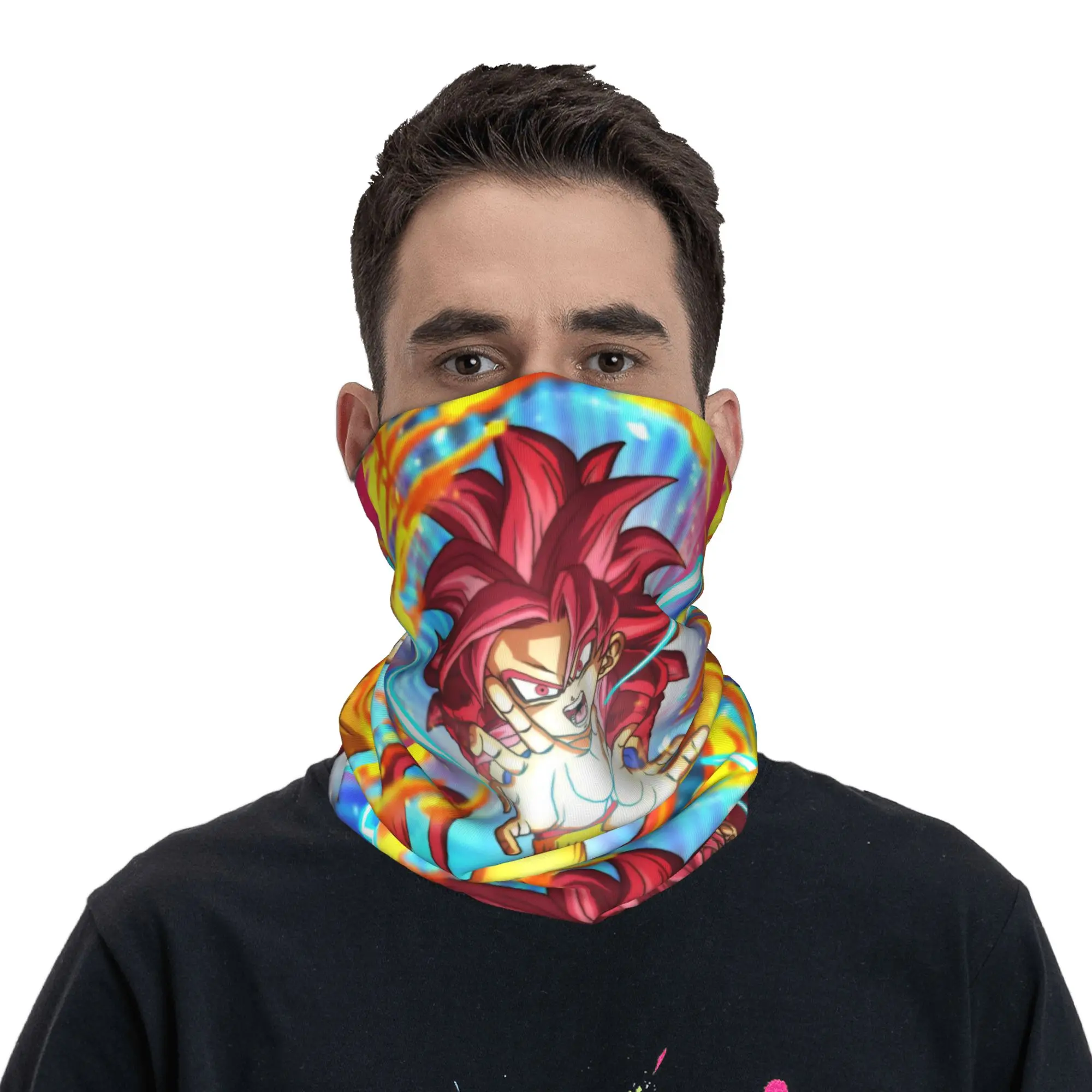 

Dragon Ball DAIMA Bandana Neck Gaiter Printed Chibi Kawaii Magic Scarf Multi-use Headband Fishing Unisex Adult All Season