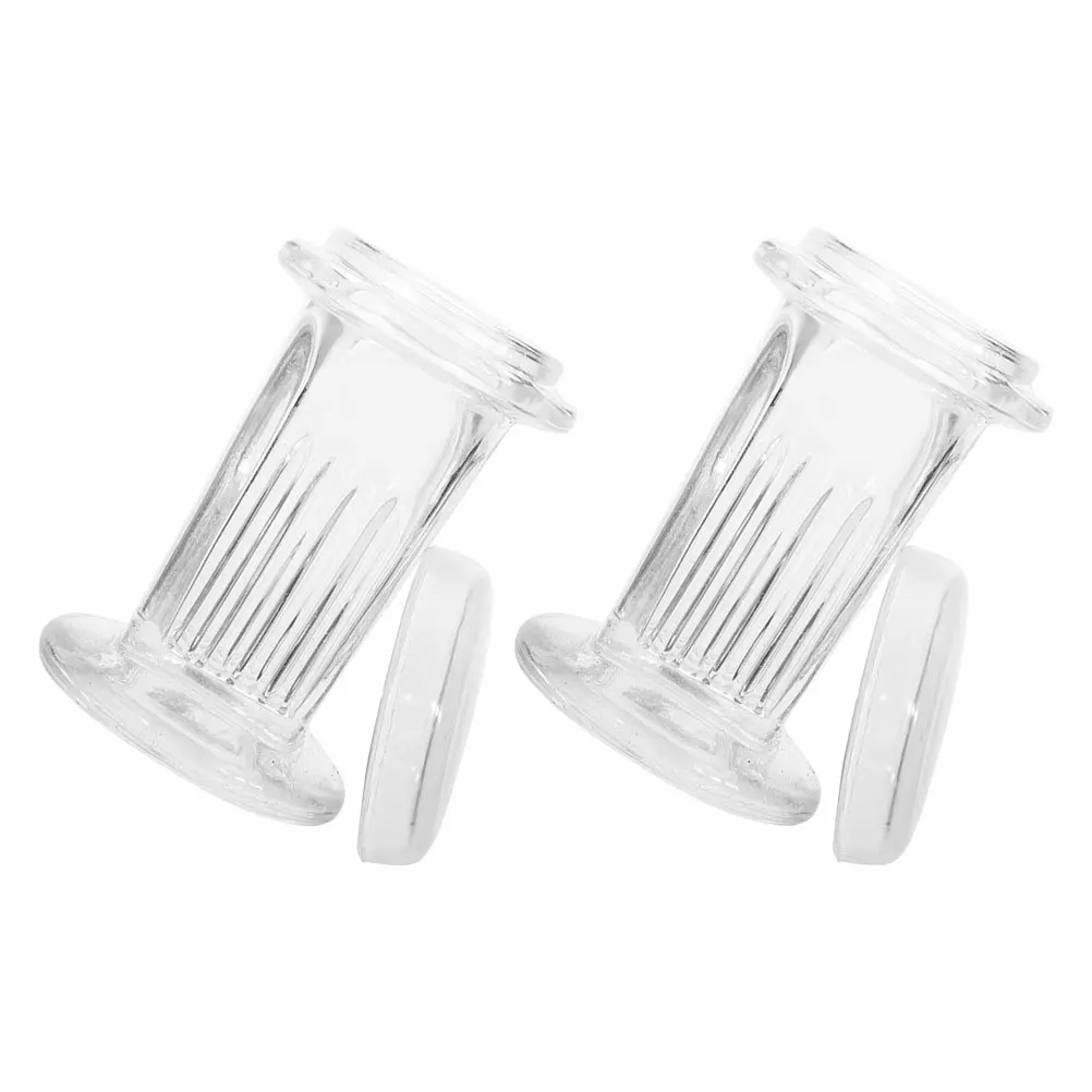 2 قطعة برطمانات تلطيخ الزجاج الشفاف 5 شرائح خزانات تلطيخ حاويات الشريحة المختبرية المجهر والمنزل #5