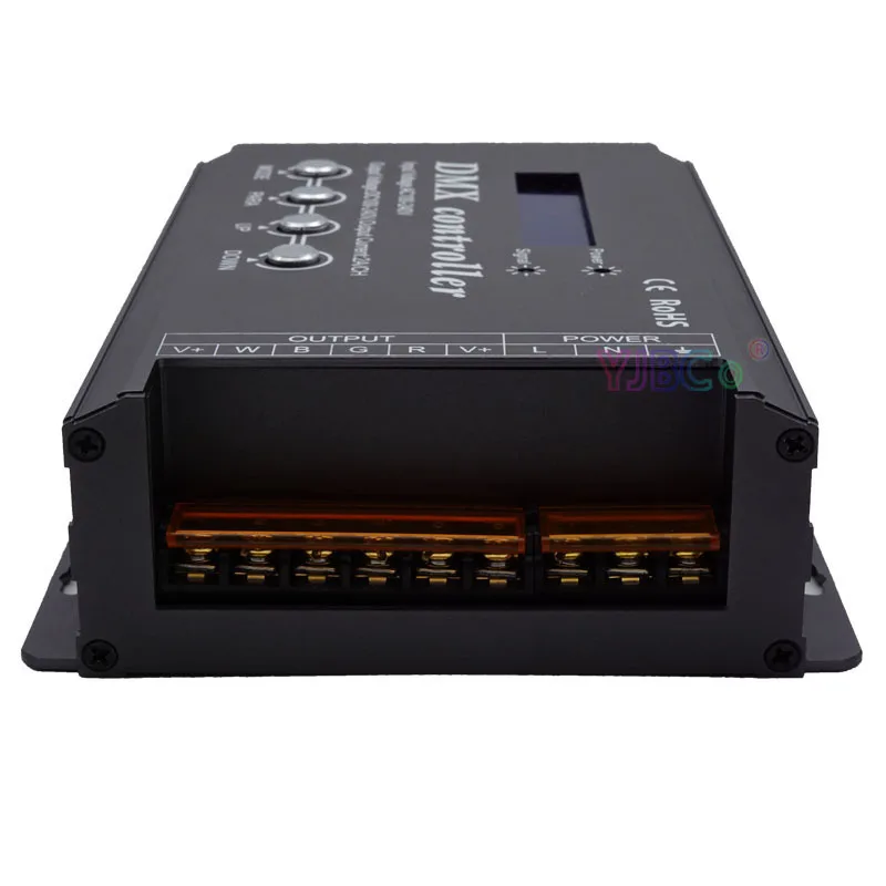 Imagem -04 - Controlador de Fita de Alta Tensão da Tira do Diodo Emissor de Luz Rgbw da C.a. 110v 220v com Visor Lcd 34 Modos Incorporados Canais Barra Clara Dmx512 Dimmer