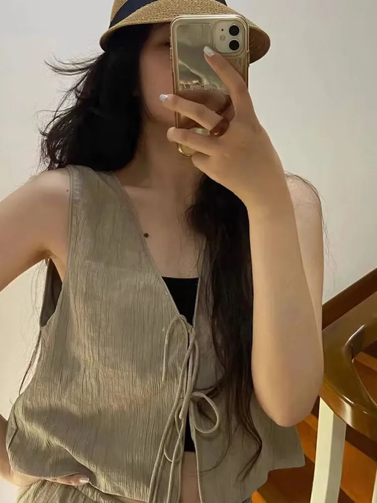 2024 الصيف النساء التنانير مجموعة أكمام الخامس الرقبة الدانتيل يصل سترة ضئيلة مطوي تنورة طويلة فضفاضة غير رسمية أنيقة عطلة الشاطئ