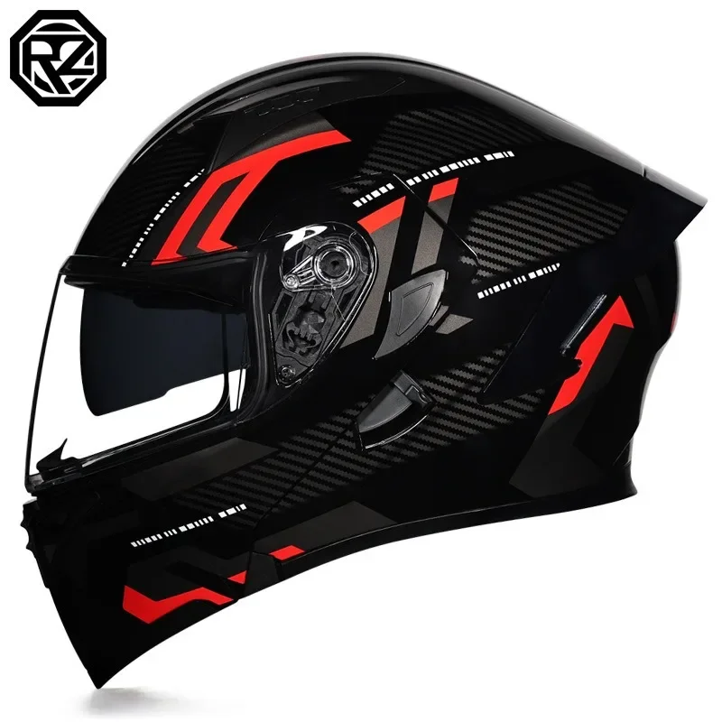 Universal All-Season Electric Bike Helmet for Men And Women with Visor Full Protection Rear Wing Design for Personalized Safety view 5