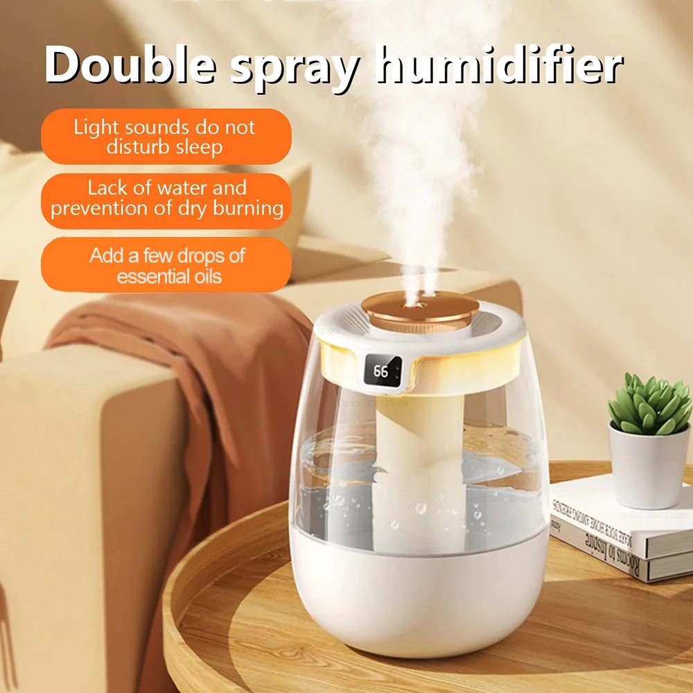 Air Humidifier 1.3L Large Capacity Humidifier Essential Oil Diffuser Desktop Double Spray Humidifier Fragrance Aroma Diffuser