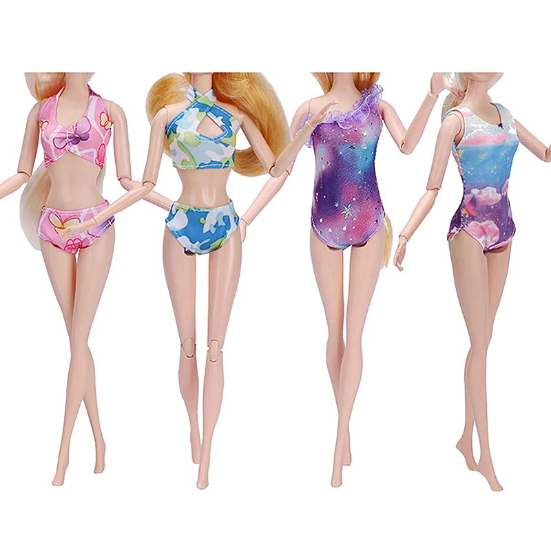 Doll Swimming Clothes Doll Swimwear Lace Skirt Swimsuit Bikini Buoy Beach Bathing Clothes Accessorie for 30cm Doll