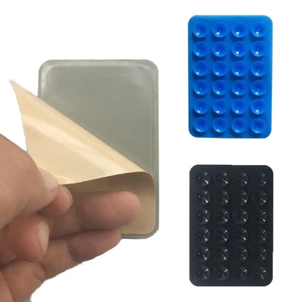 

Adhesive Silicone Suction Pad Multifunction Suction Cup Bracket Mobile Phone Fixed Pad 24Square Suction Cups Durable