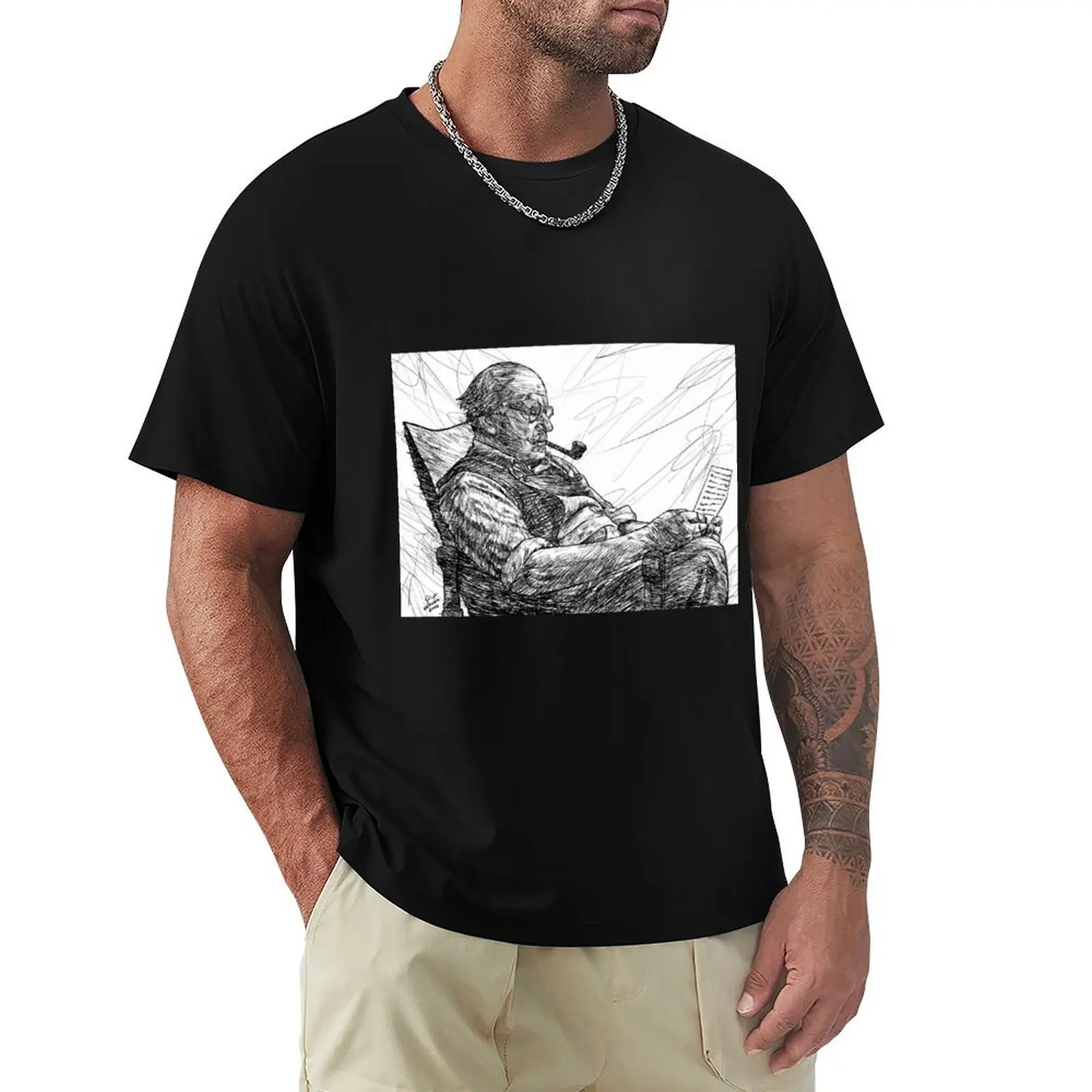 

CARL JUNG - ink portrait .5 T-Shirt custom t-shirts aesthetic clothes Clothing men clothes
