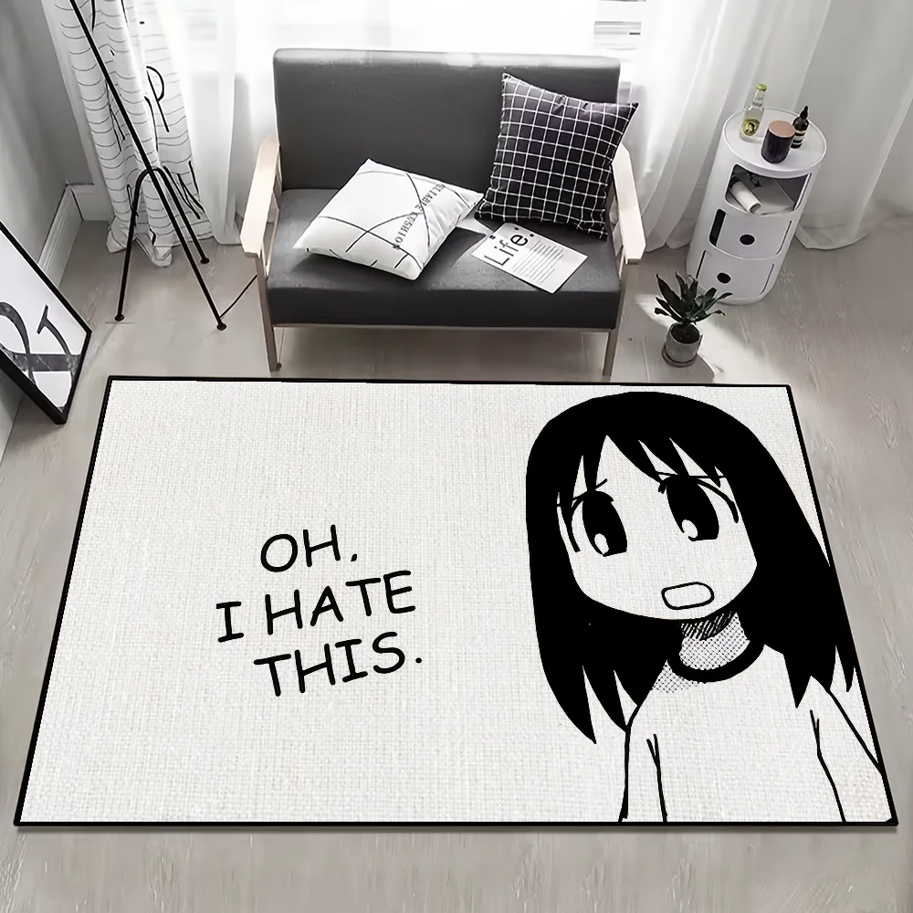 المضادة للانزلاق المطبخ A-Azumanga غرفة نوم الفن اليدوية معنقدة البساط أوساكا السجاد المانغا غرفة المعيشة ديوه مدخل A-Ayumu الديكور