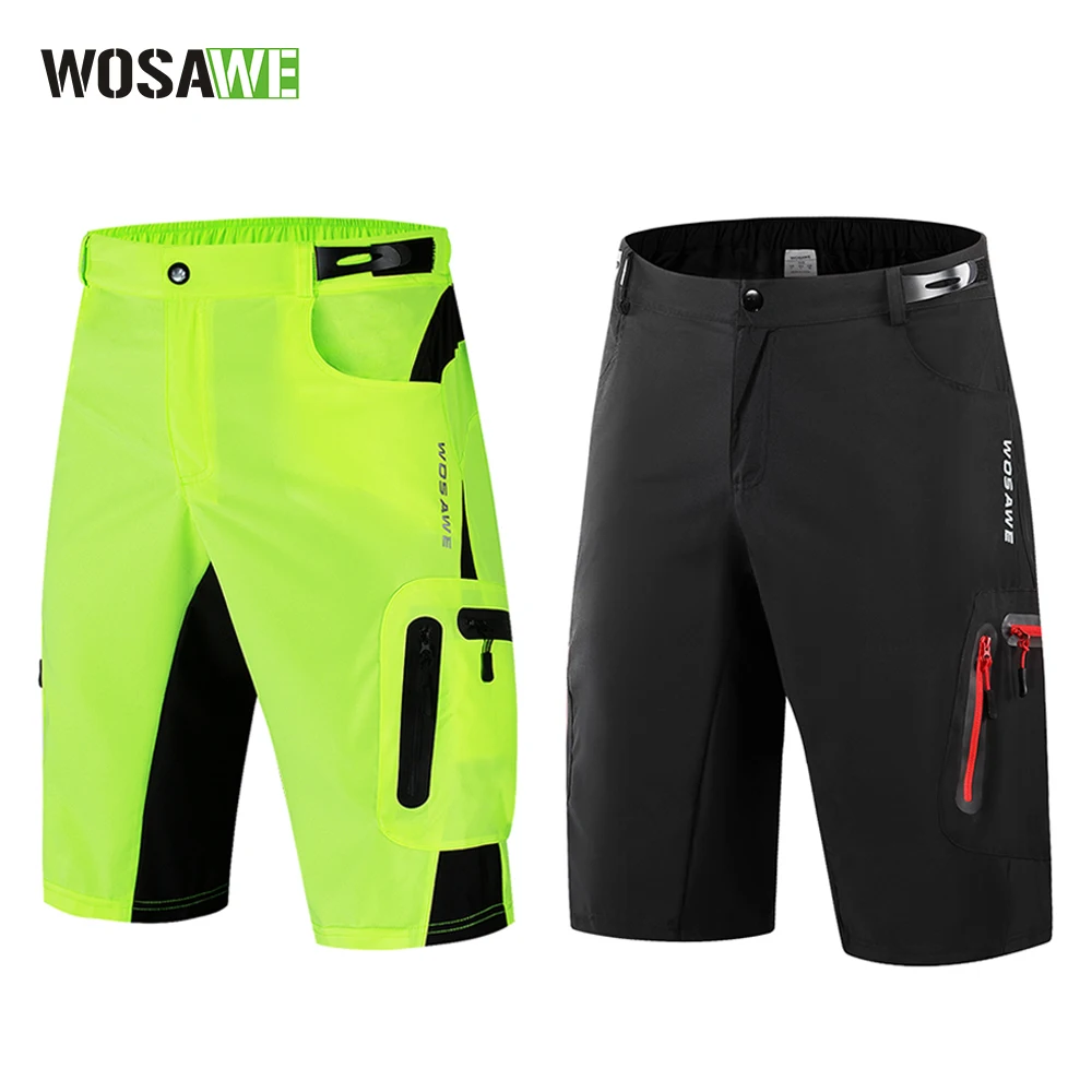 WOSAWE Pantaloncini MTB Estate Uomo Pantaloncini da corsa da motocross Bicicletta da discesa Mountain Bike Corto da uomo Ciclismo su strada