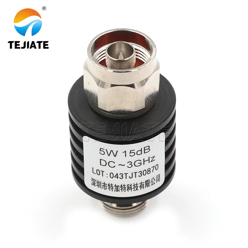 1PCS N-JK 5W RF Coaxial Male and Female Attenuator Frequency Fixed Connector 1DB to 40DB