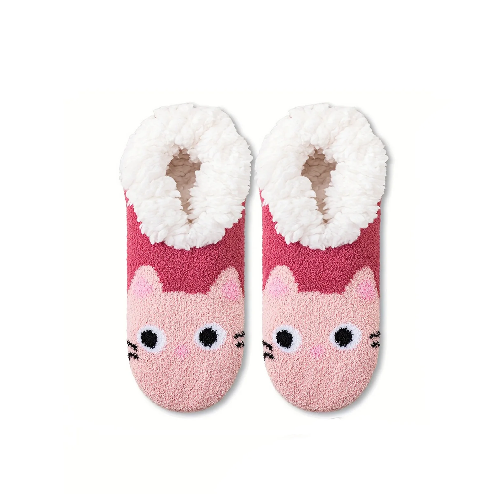 

Christmas Slipper Socks Warm Winter Cozy Soft Indoor Socks Cute Santa Snowman Elk Animal Pattern Festive Holiday Decor Socks